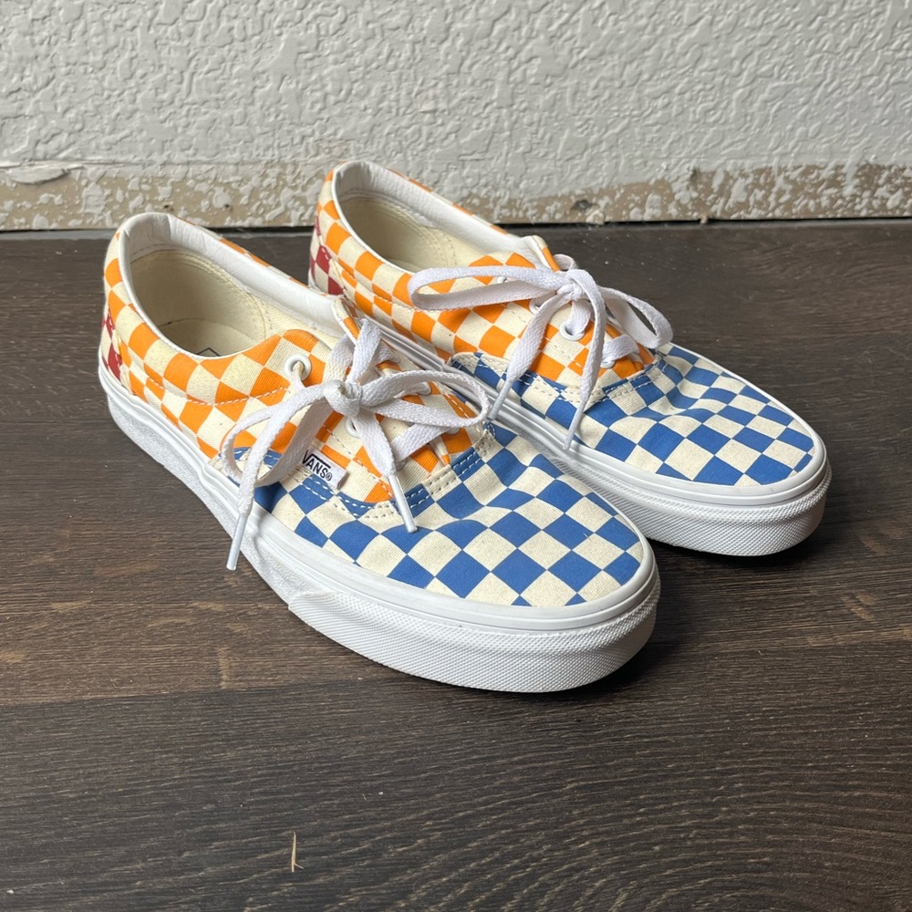 Multi Colored Checkered Vans
